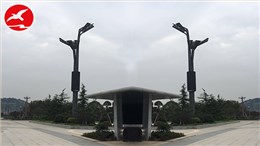 正翔照明参与了贵州铜仁北高铁站LED玉兰灯项目